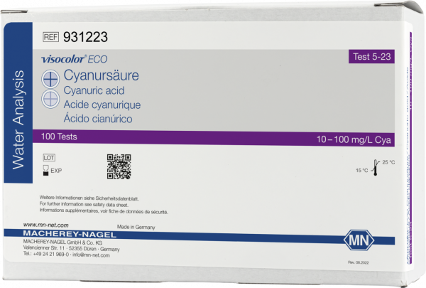 Colorimetric test kit VISOCOLOR ECO Cyanuric acid, refill pack