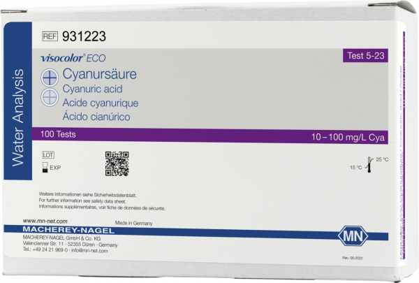 Colorimetric test kit VISOCOLOR ECO Cyanuric acid, refill pack