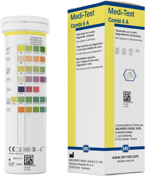 Urine test strips, Medi‑Test Combi 6 A