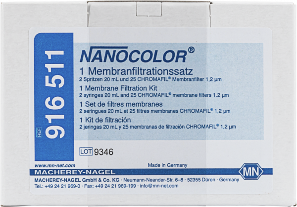 NANOCOLOR membrane filtration kit 1.2 µm