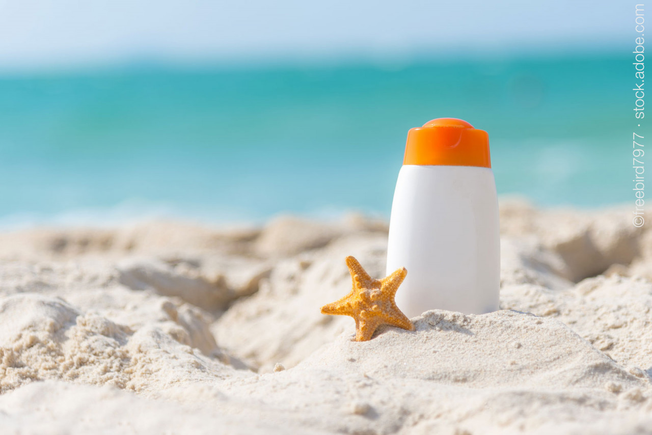 Sunblocker-beach-starfish-Sonnencreme-Strand-Seestern
