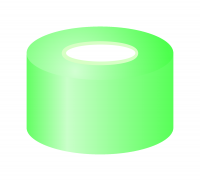 Crimp closure, N 11, alu., green, center hole, Silicone white/PTFE red, 1.3 mm Crimp closure, N 11, alu., green, center hole, Silicone white/PTFE red, 1.3 mm