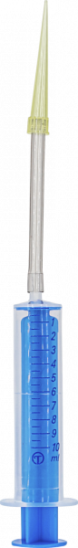 10 mL syringe with tube for VISOCOLOR reagent case for soil analysis