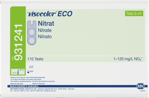 Colorimetric test kit VISOCOLOR ECO Nitrate, refill pack