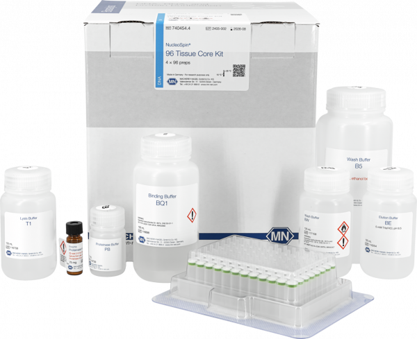 NucleoSpin 96 Tissue Core Kit, 96-well kit for DNA from cells and tissue