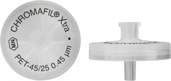 Syringe filters, labeled, CHROMAFIL Xtra PET, 25 mm, 0.45 µm