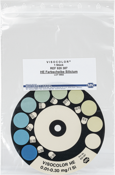 Color comparison disc for VISOCOLOR HE Silica