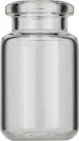 Crimp neck vial, N 20, 22.0x38.25 mm, 6.0 mL, rounded bottom, bev. neck, clear Crimp neck vial, N 20, 22.0x38.25 mm, 6.0 mL, rounded bottom, bev. neck, clear