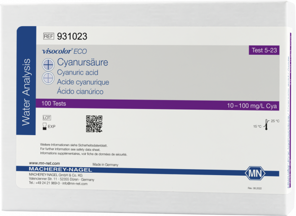Colorimetric test kit VISOCOLOR ECO Cyanuric acid