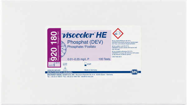 Colorimetric test kit VISOCOLOR HE Phosphate (DEV), refill pack