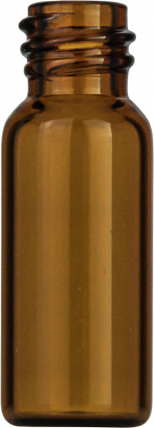 Screw neck vial, N 8, 11.6x32.0 mm, 1.5 mL, flat bottom, amber