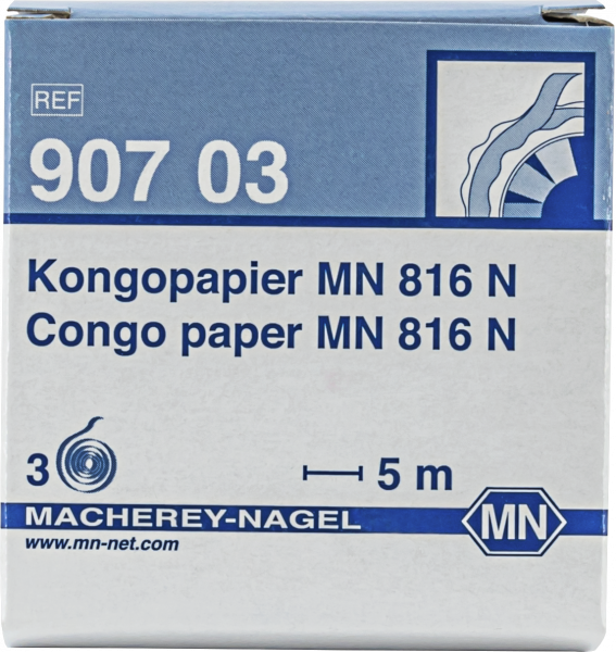 Qualitative pH test paper Congo paper MN 816 N, pH: 5.0–3.0, refill pack