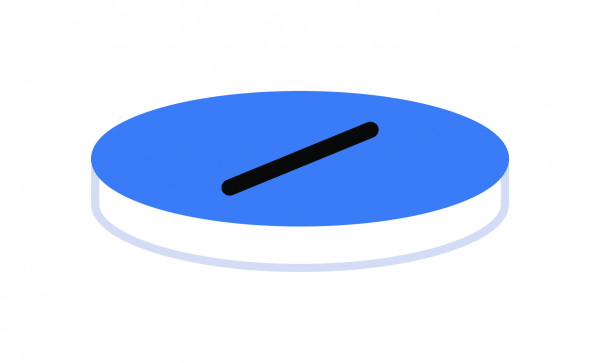 Septa N 9, Silicone/PTFE, white/blue, slit, 1.0 mm, 55° shore A
