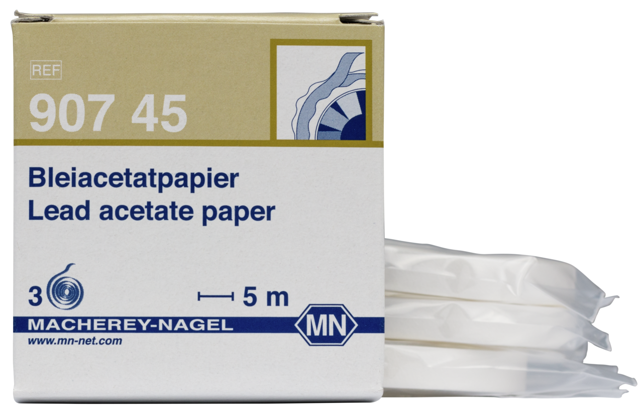 Qualitative Lead acetate paper for Sulfide5 mg/L S²⁻, refill pack, MN