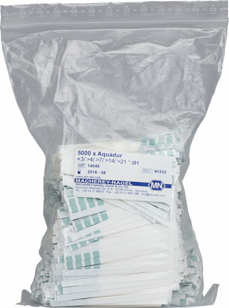 AQUADUR 4–21, for water hardness, 5000 strips