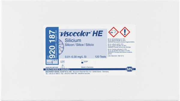 Colorimetric test kit VISOCOLOR HE Silicon, refill pack