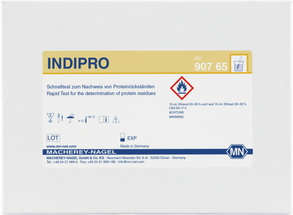 Qualitative test paper INDIPRO for Protein: 50 µg BSA (bovine serum albumin)