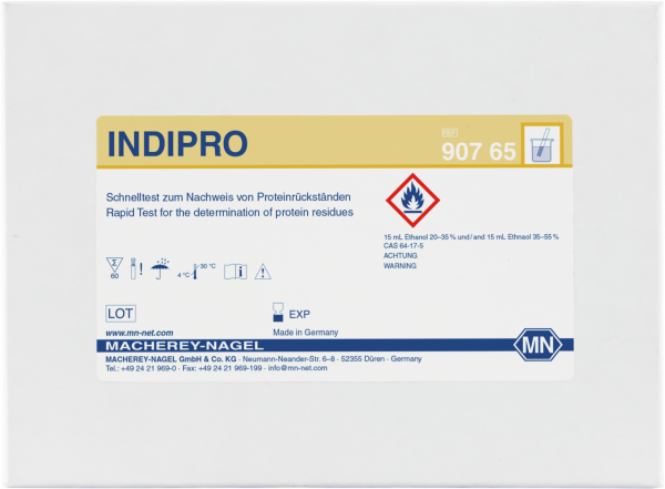 Qualitative test paper INDIPRO for Protein: 50 µg BSA (bovine serum albumin)