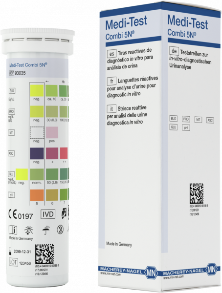 Urine test strips, Medi-Test Combi 5N