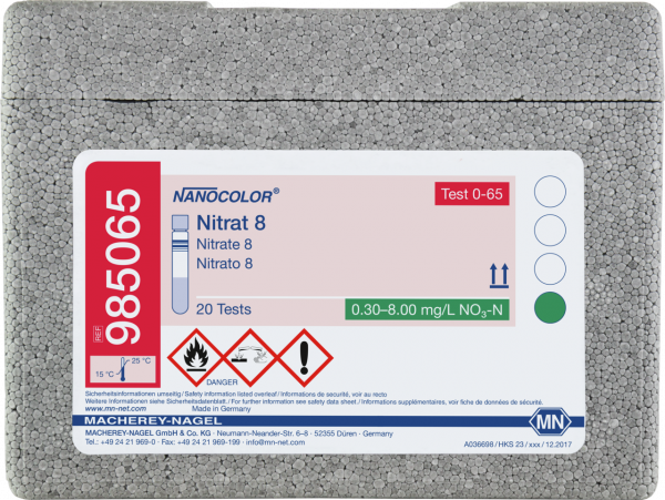 Tube test NANOCOLOR Nitrate 8