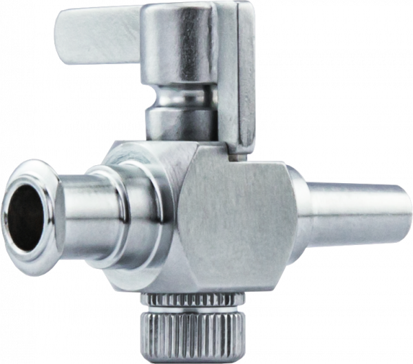 Stopcock (valve), chrome-plated brass