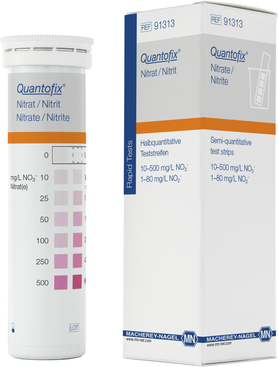 Semi-quantitative test strips QUANTOFIX Nitrate / Nitrite, MN