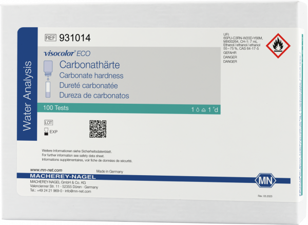 Titrimetric test kit VISOCOLOR ECO Carbonate hardness