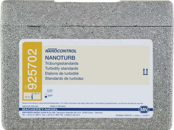 NANOCONTROL NANOTURB, turbidity standard solutions