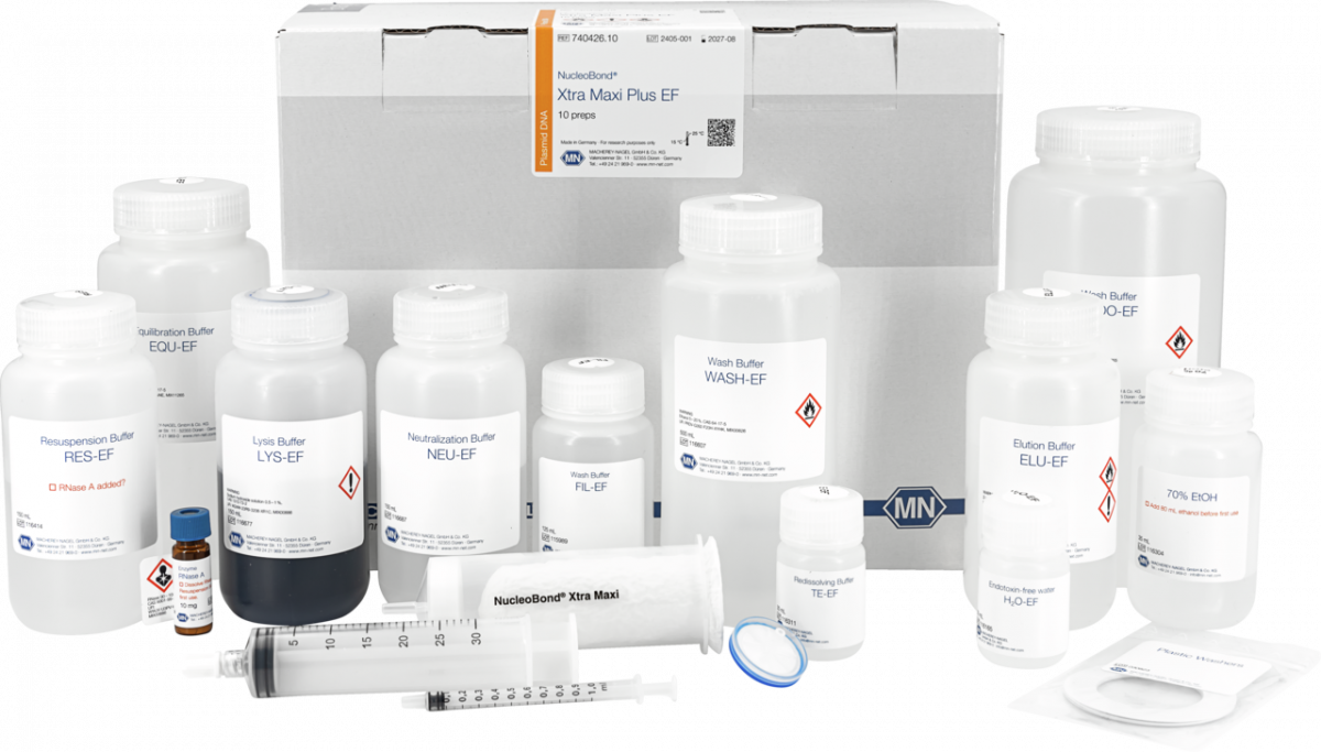 NucleoBond Xtra Maxi Plus EF, Maxi kit for endotoxin-free