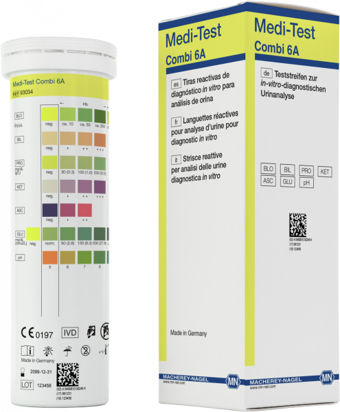Urine test strips, Medi-Test Combi 6A