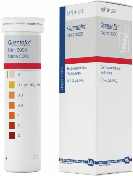 Semi-quantitative test strips QUANTOFIX Nitrite 3000