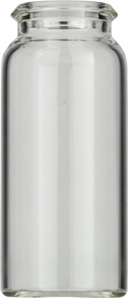 Snap cap vial, N 18, 22.0x50.0 mm, 10.0 mL, flat bottom, clear