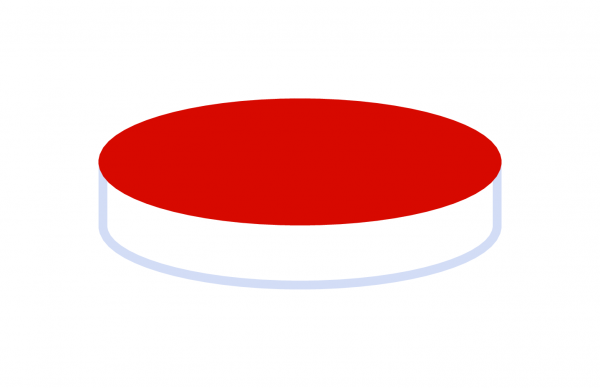 Septa N 8, Silicone/PTFE, white/red, 1.3 mm, 45° shore A