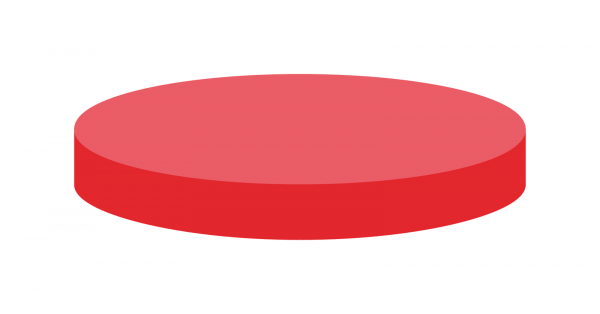 Septa N 12, Red Rubber/FEP, red-orange/colorless, 1.5 mm, 40° shore A