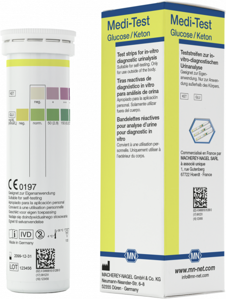 Urine test strips, Medi‑Test Glucose/Ketone