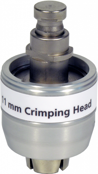 Crimping head for 11 mm crimp caps, used with REF 735700