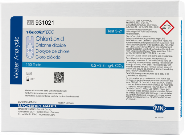 Colorimetric test kit VISOCOLOR ECO Chlorine dioxide