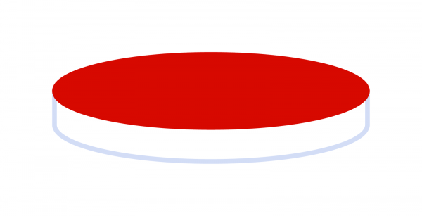 Septa N 12, Silicone/PTFE, white/red, 1.3 mm, 40° shore A