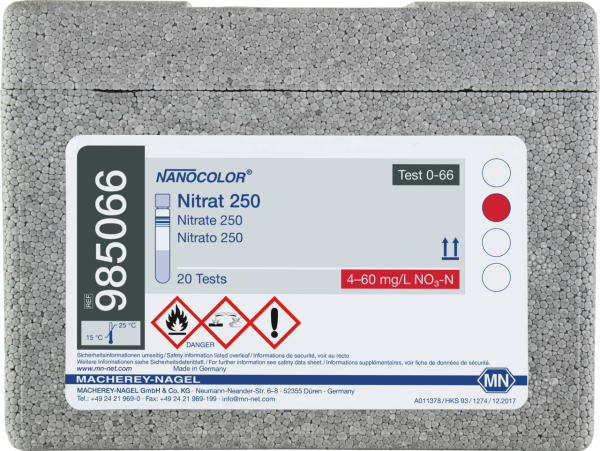 Tube test NANOCOLOR Nitrate 250