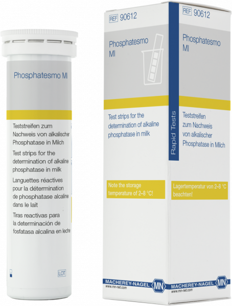 Qualitative test paper Phosphatesmo MI for Phosphatase in milk