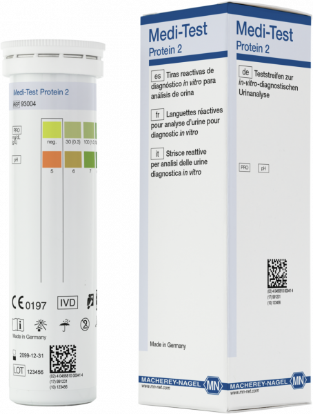 Urine test strips, Medi-Test Protein 2