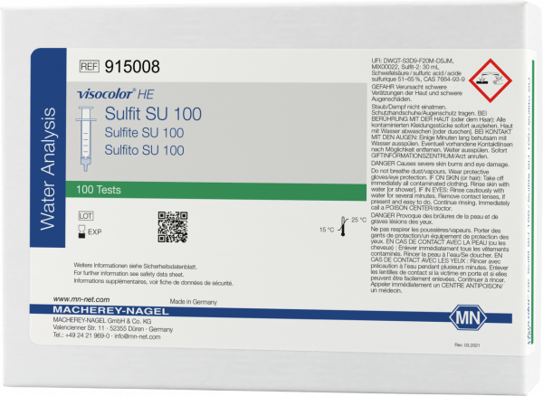 Titrimetric test kit VISOCOLOR HE Sulfite SU 100