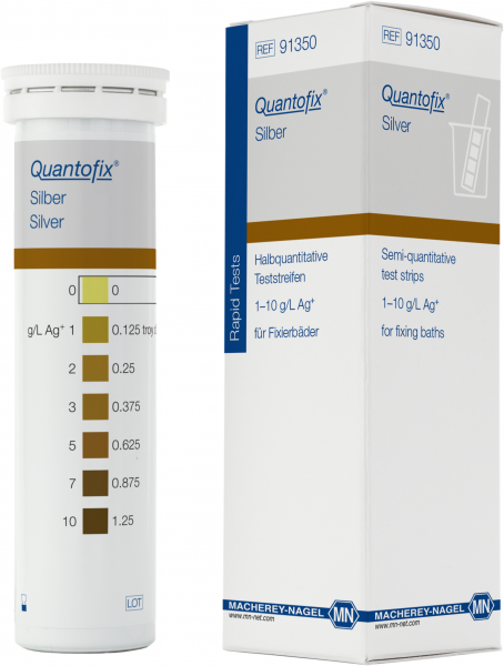 Semi-quantitative test strips QUANTOFIX Silver
