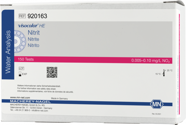 Colorimetric test kit VISOCOLOR HE Nitrite, refill pack