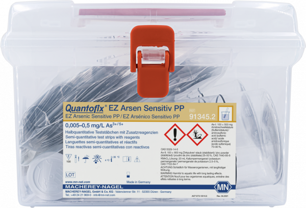 Semi-quantitative test strips QUANTOFIX EZ Arsenic Sensitive PP