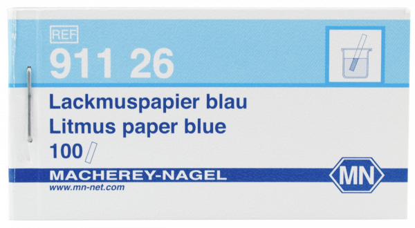 Qualitative pH test paper Litmus paper blue, pH: 8.0–5.0