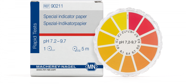 Special indicator paper pH 7.2–9.7, reel