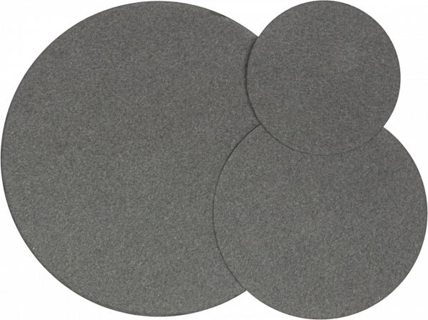 Filter paper circles, MN 728, Activated charcoal, Slow (55 s), Smooth