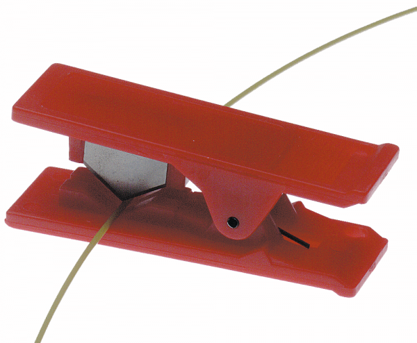 Guillotine cutter for PEEK and PTFE capillaries, red