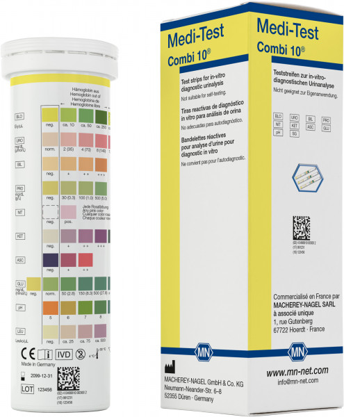 Urine test strips, Medi‑Test Combi 10